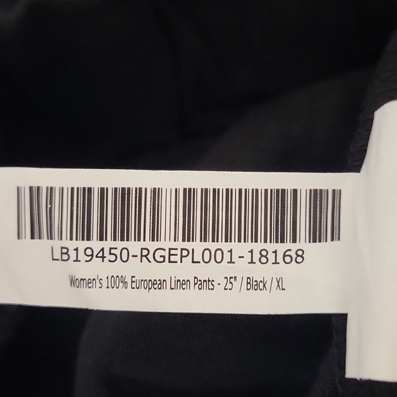 Quince Womens 100% European Linen Pants New XL Neutral Capsule Wardrobe 25" Ins. - Picture 4 of 12